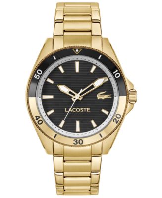 Lacoste Men's Mainsail Gold Tone Stainless Steel Bracelet Watch