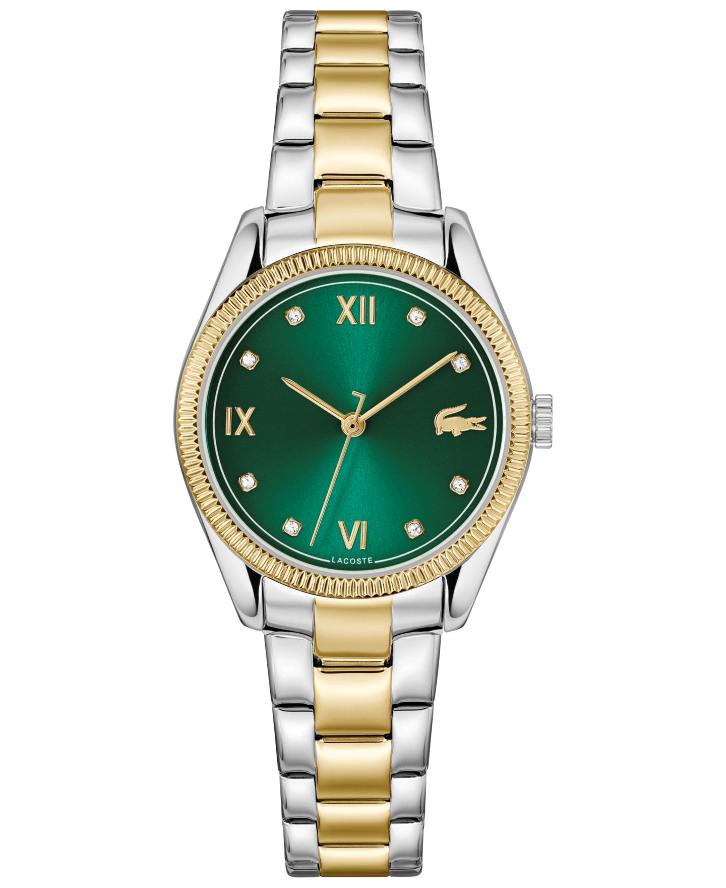 Женские часы Lacoste Parisienne Two Tone Stainless Steel Bracelet Watch, 30mm — фото 1