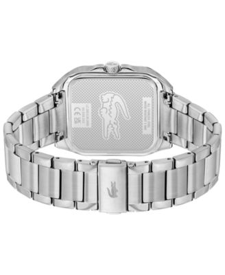 Men's Silver Tone Stainless Steel Bracelet Watch, 39mm