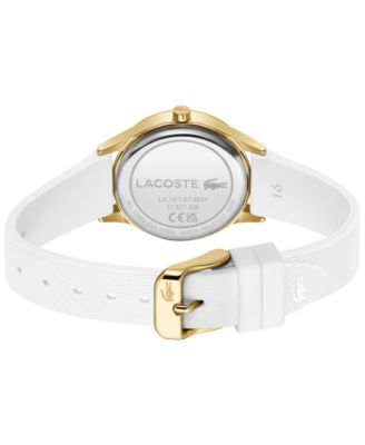 Women's Crocodelle White Silicone Strap Watch, 30mm