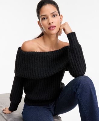 Women's Lofty Off-The-Shoulder Sweater