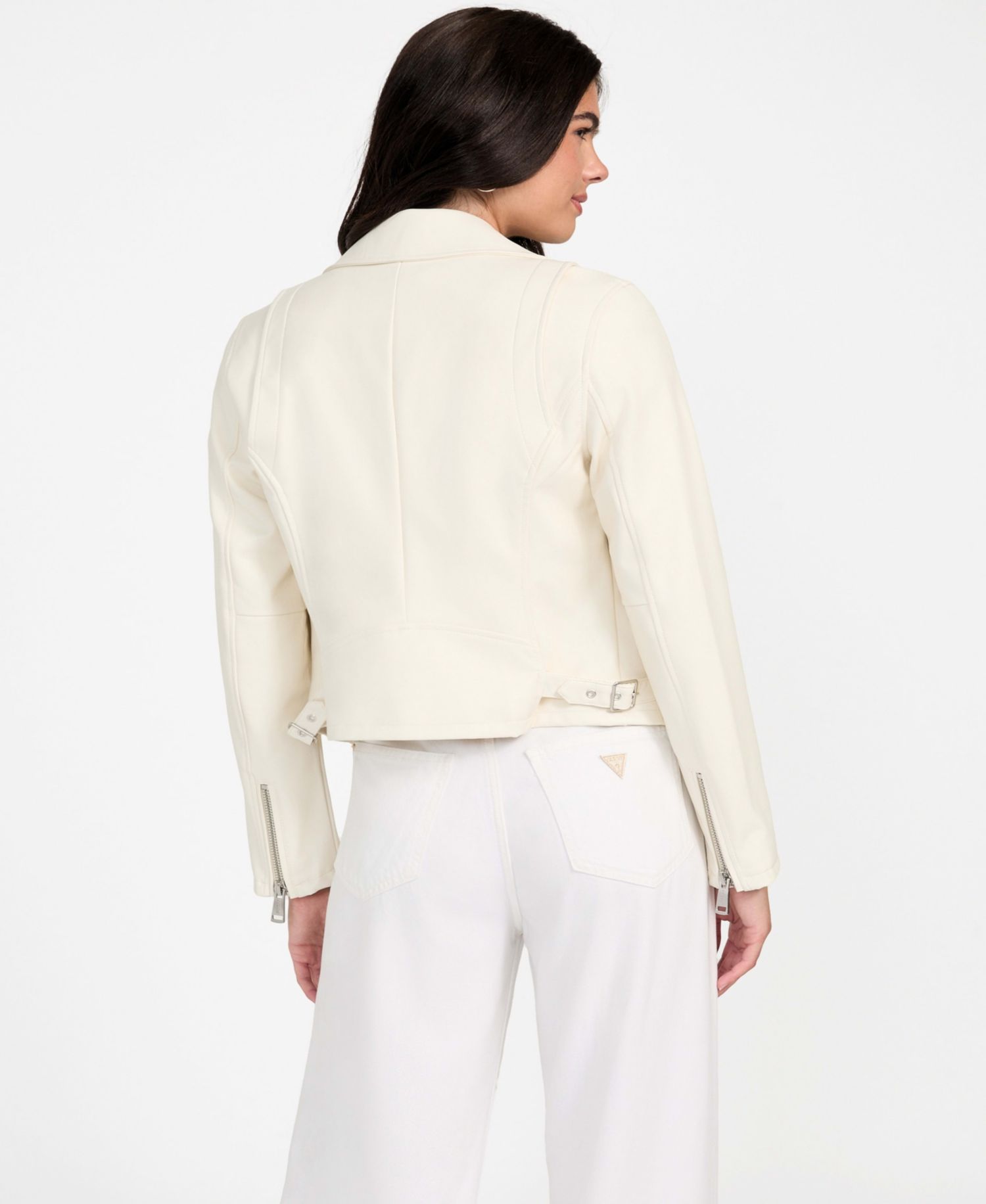Women's Long Sleeves Moto Jacket