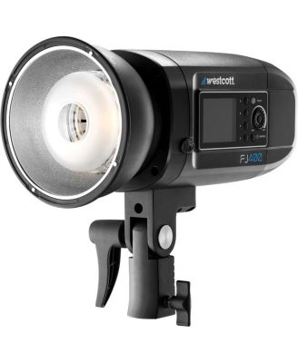 FJ400 400Ws Strobe with AC/DC Battery, Bundle with Westcott FJ-X3 M Universal Wireless Flash Trigger, Microfiber Cloth