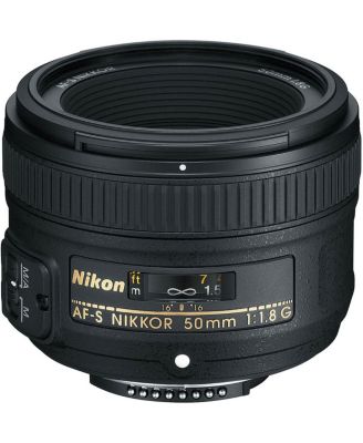 50mm f/1.8G AF-S NIKKOR Lens with ProOptic 58mm Filter Kit