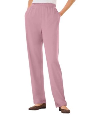 Plus Size Within 7-Day Knit Straight-Leg Pull-On Pants