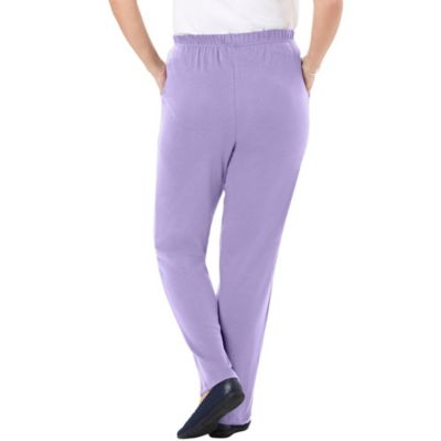 Plus Size Within 7-Day Knit Straight-Leg Pull-On Pants