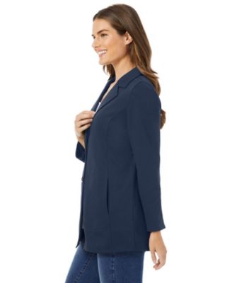 Plus Size Knit Blazer
