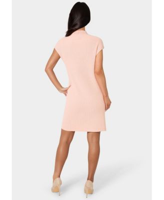 Long Sleeve Funnel Neck Sweater Mini Dress