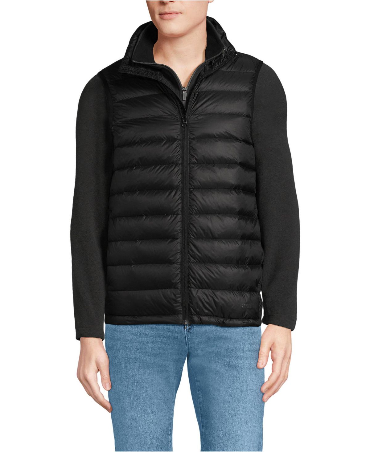 Большой и высокий пуховый жилет с возможностью переноски по весу