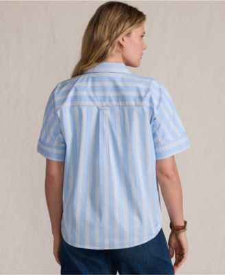 Women's Cooling Elbow Sleeve Button Front Shirt