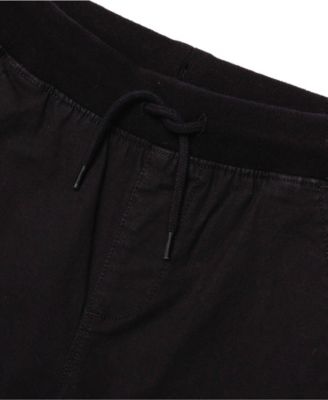 Boys Stretch Soft Rib Waist Iron Knee Pull On Pants