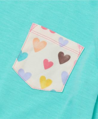 Big Girls Soft Jersey Pocket Sleep Top