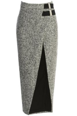 Women's Gisele Tweed Slit Skirt