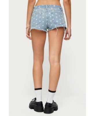 Women's Josie Polka Dot Denim Shorts