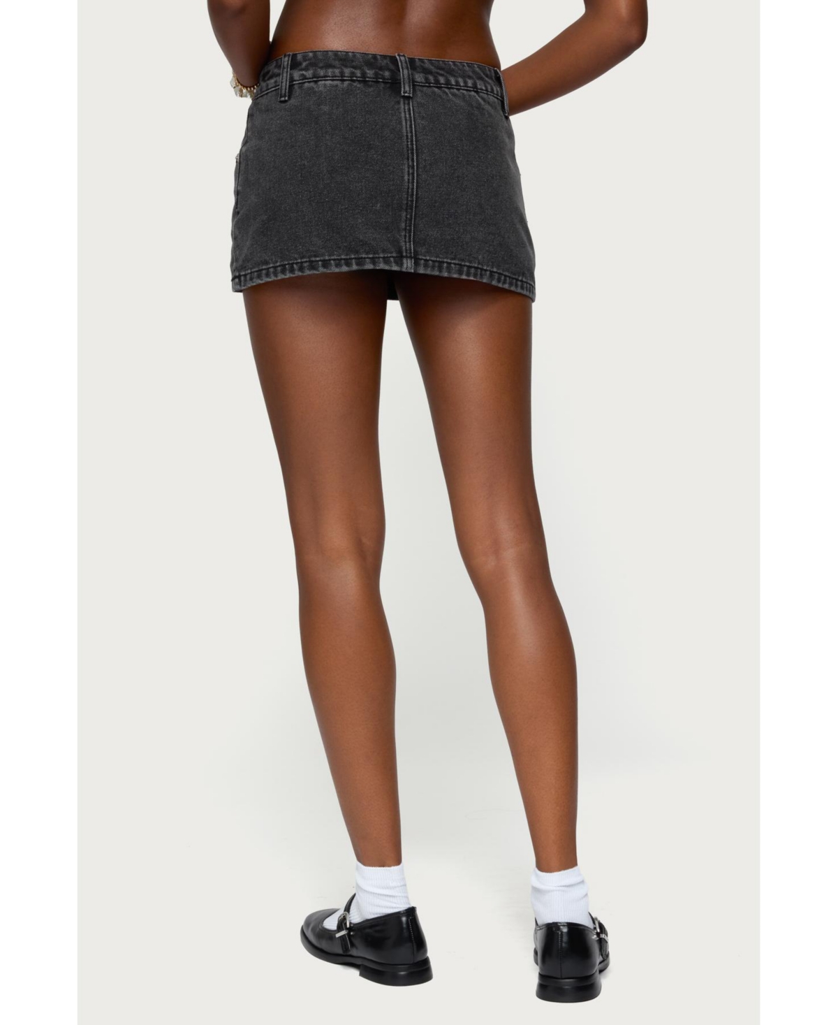 Edikted Women's Camelia Denim Mini Skort