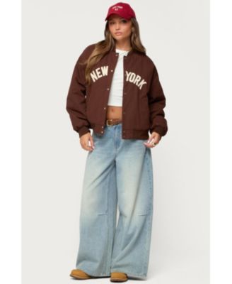 Women's Big Apple Oversized Bomber Jacket