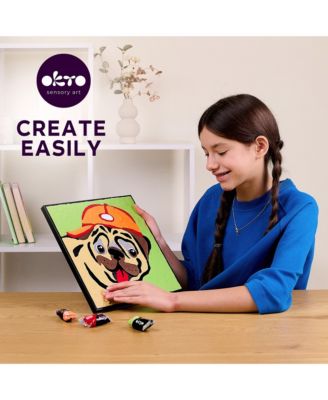 OKTO Air-Dry Clay by Numbers – 29x29 Pug Dog (11.4 x 11.4 in)