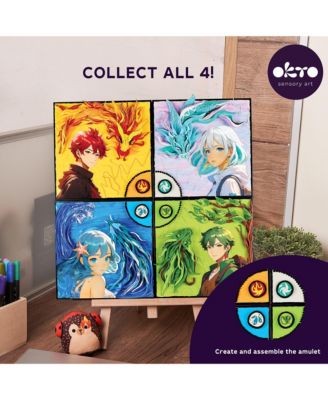 OKTO Air-Dry Clay 3D Painting Kit – MANGA Water 29x29 (11.4 x 11.4 in)