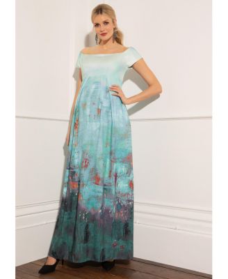 Maternity Aria Off Shoulder Gown