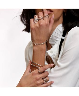 Open Drop Ring in gold vermeil