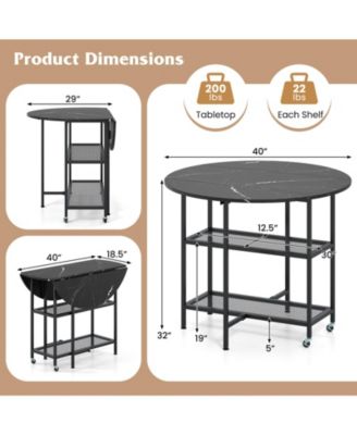 Round Outdoor Dining Table for 4 People 36 inch Acacia Wood Patio Table for Yard