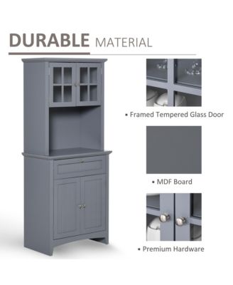 Space-Saving Kitchen Storage Cabinet with Easy Access and Adjustable Shelf Design