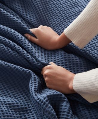 Waffle Weave Cotton Blanket, King