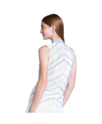 Lavender Love Chevron Zip Womens Golf Tank