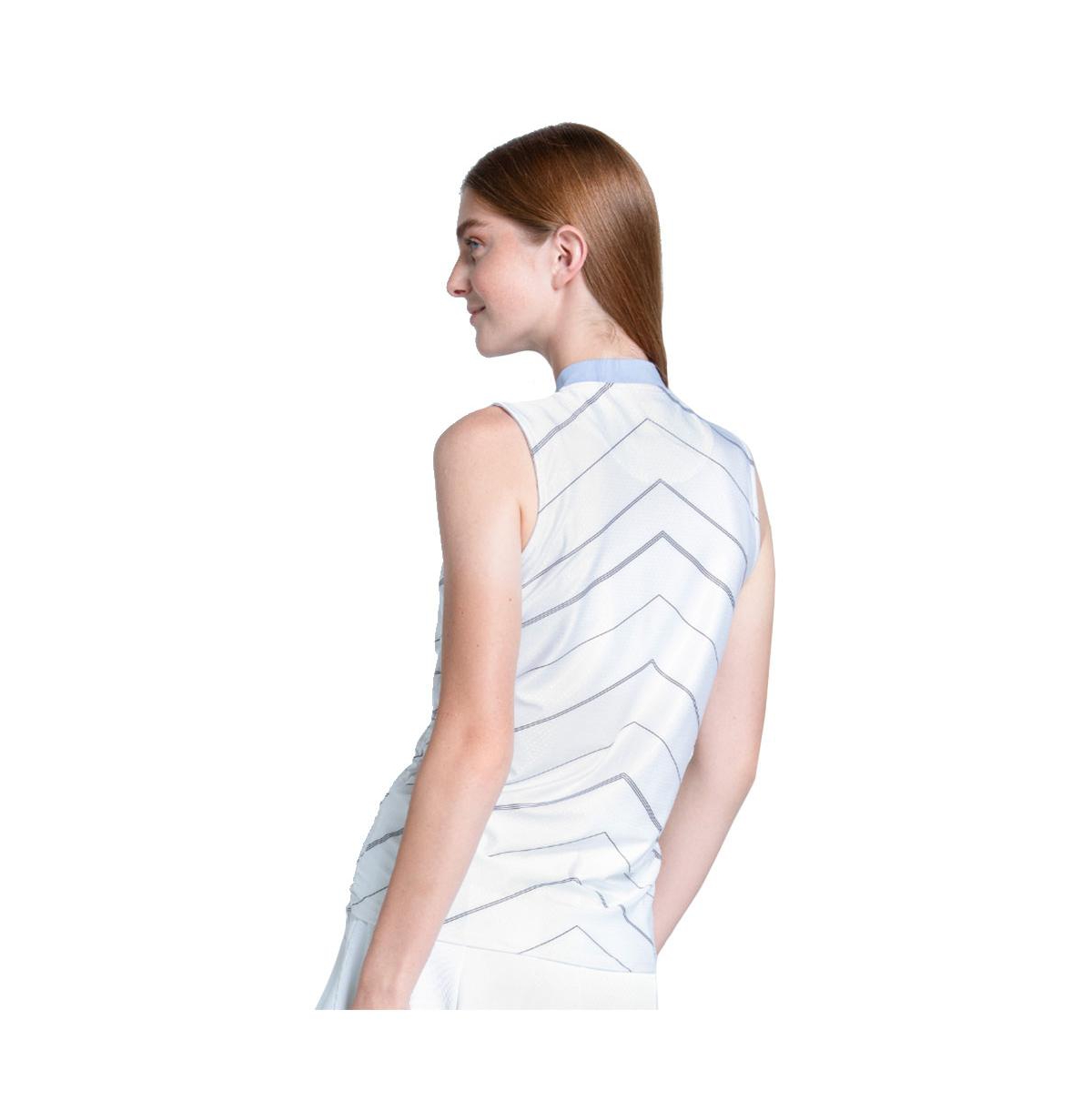 Lucky Love Lavender Chevron Zip Womens Golf Tank