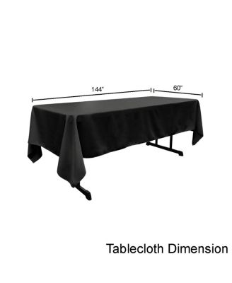 Large Rectangular Tablecloth – 60x144 Polyester Poplin for Banquets, Holidays & Everyday Dining