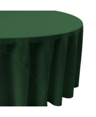Round 108-Inch Tablecloth – Elegant & Washable Polyester Poplin for Indoor or Outdoor Events