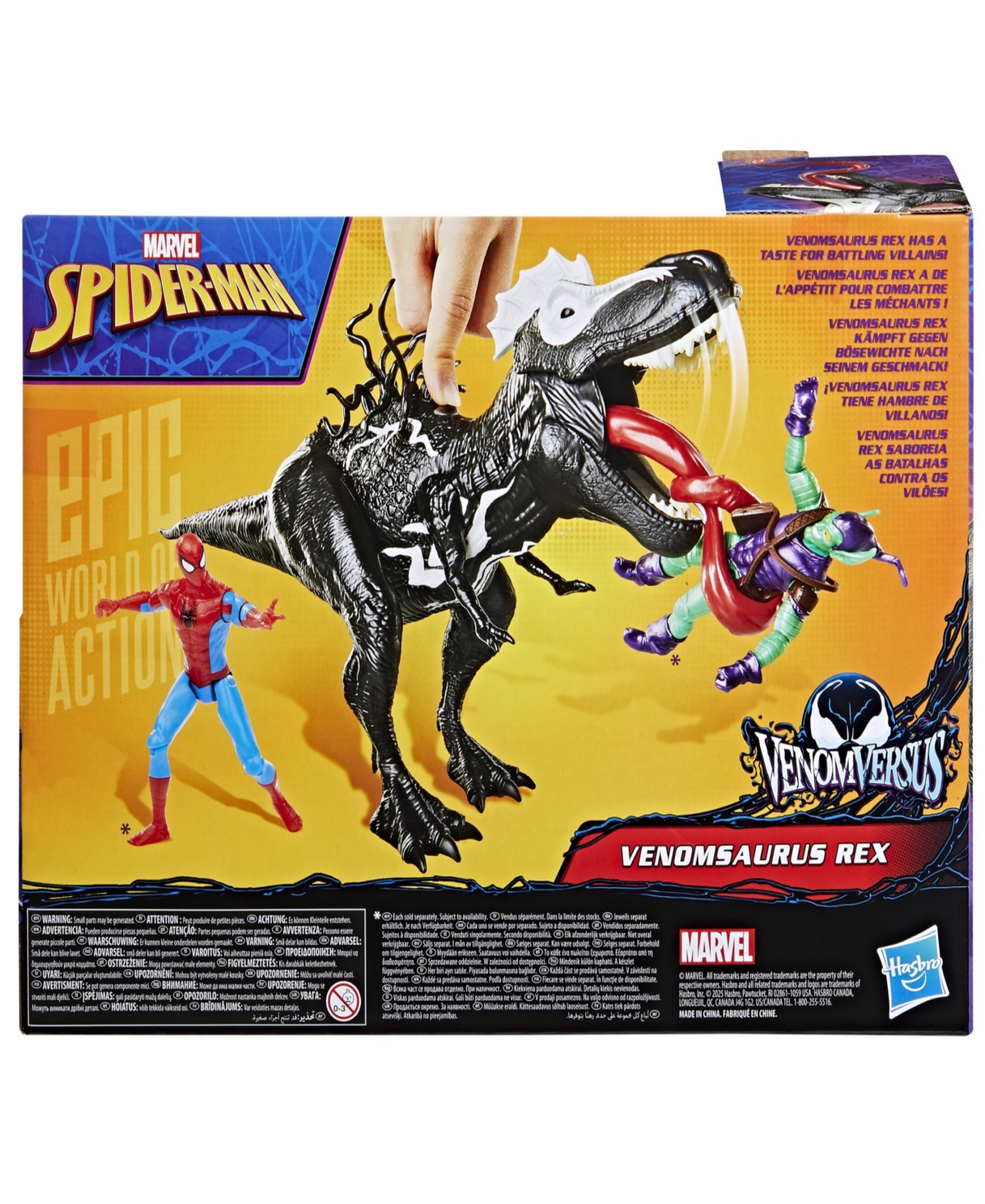 Spider-man Marvel Epic Venom Versus Venomsaurus Rex In Black