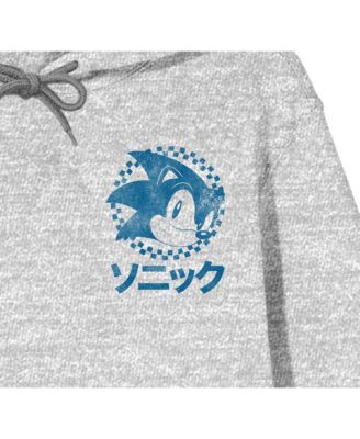 Kanji Text Pullover Hooded Sweatshirt-Large