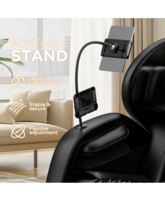 Full Body Massage Chair with Heat & Air Compression, Zero Gravity Recliner with Foot Rollers, Bluetooth & LED Lights-Maison Boucle