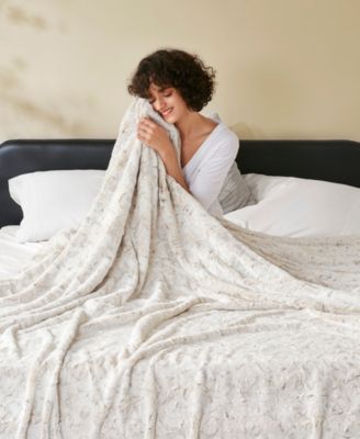 Zuri Faux Fur Blanket, Twin