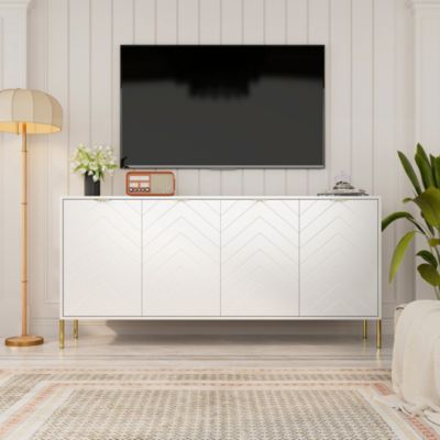 4-Door Accent Cabinet More Large Storage Cabinet