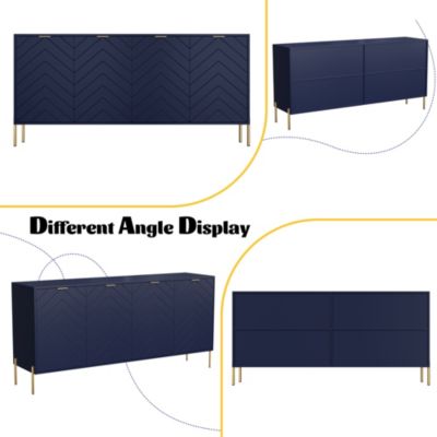 4-Door Accent Cabinet More Large Storage Cabinet