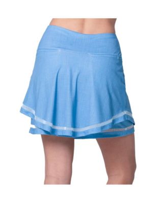 Linen Play Knee Length Womens Golf Skort