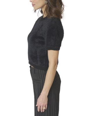 Women's Roman Eyelash Tee With Shoulder Pads
