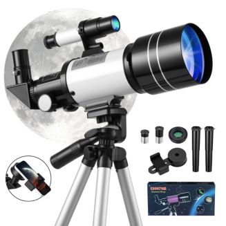 SUGIFT Telescope 70mm Aperture 300mm AZ Mount Telescope with Stand