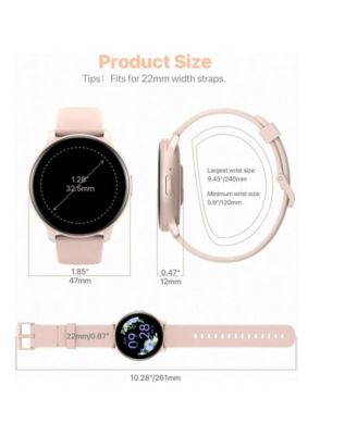  Smart Watch, HD Smartwatch For Men Women (Answer/Make Calls), Fitness Watch With 100+ Sport Modes, IP68 Waterproof/Heart Rate/Sleep Monitor, Activity Trackers For IOS/Android