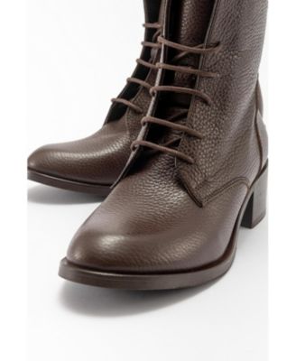 Lana Leather Block Heel Boot (Women)