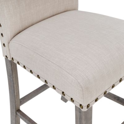 3-Piece Farmhouse Rustic Counter Height Dining Table Set, Wooden Dinette Set For 2