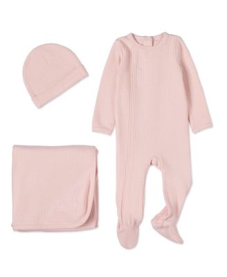 MeMoi 3 Piece Baby Mon Etoile Cotton Rich Pointelle Footie Set - Pink 88$