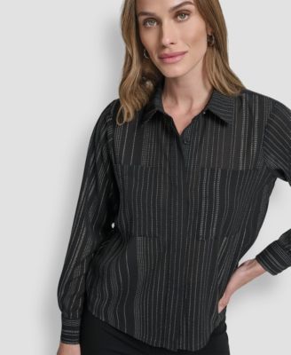 Women's Embellished Collared Shirt