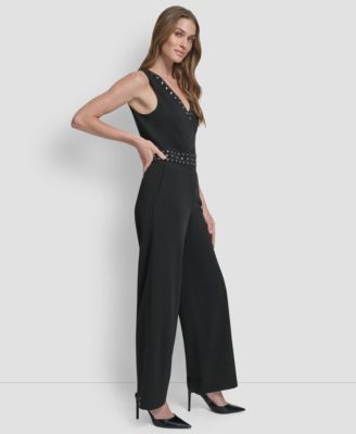 Women's Sleeveless Studded Jumpsuit