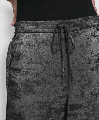 Women's Textured Pull-On Pants