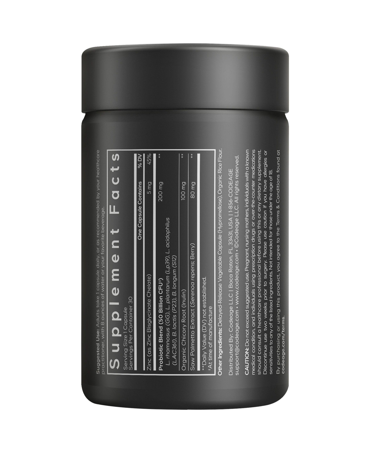 Codeage Men s Daily Probiotic Supplement