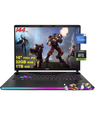 Raider GE68 HX 14VFG-297US 16" WQXGA 240Hz Gaming Laptop, Intel Core i7-14700HX 2.1GHz, 16GB RAM, 1.5TB SSD, NVIDIA GeForce RTX 4060 8GB, Windows