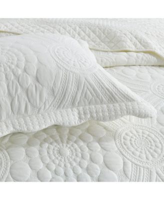 3 PCS 100% Cotton Oversized Bedspread Quilt Set Embroidery TF-Queen